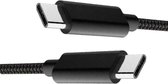 Câble VeryGoods™ USB C vers USB C - 5A100W - Câble de charge USB-C pour Samsung / iPhone / Macbook - 20Gbps - Chargeur rapide - Synchronisation des données - 1 mètre - Zwart