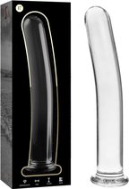 NEBULA SERIES BY IBIZA - MODEL 17 DILDO BOROSILICATE GLASS 18.5 X 3 CM CLEAR | DILDO | GLAS DILDO | FANTASY DILDO | SEX TOYS VOOR VROUWEN | SEX TOYS VOOR MANNEN | SEX TOYS VOOR KOPPELS | ANALE DILDO