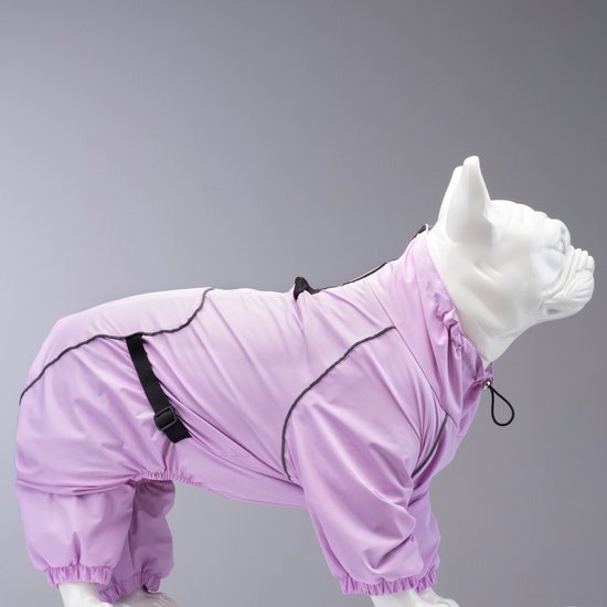 Lindo Dogs - Imperméable Chiens - Manteau pour chien - Vêtements pour chiens - Imperméable pour chiens - Imperméable - Poncho - Quattro Laika - Violet - Taille 1