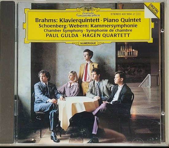 Brahms: Piano Quintet in Fm, Op34a; Schoenberg: Chamber Symphony No1