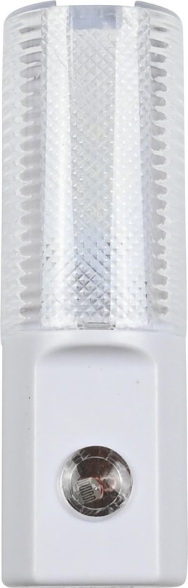 Veilleuse LED blanche avec capteur jour et nuit pour prise - 1W - 230V