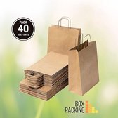 sac en papier - Tassen en papier Kraft | Sacs de transport en papier avec poignées 40