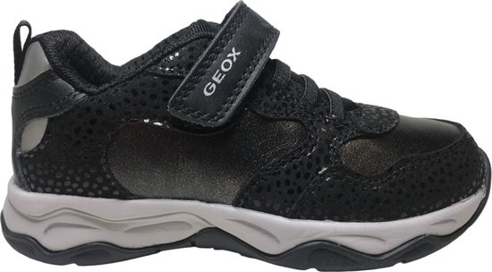 Geox - Calco - Mt velcro elastiek sportieve sneakers - zwart