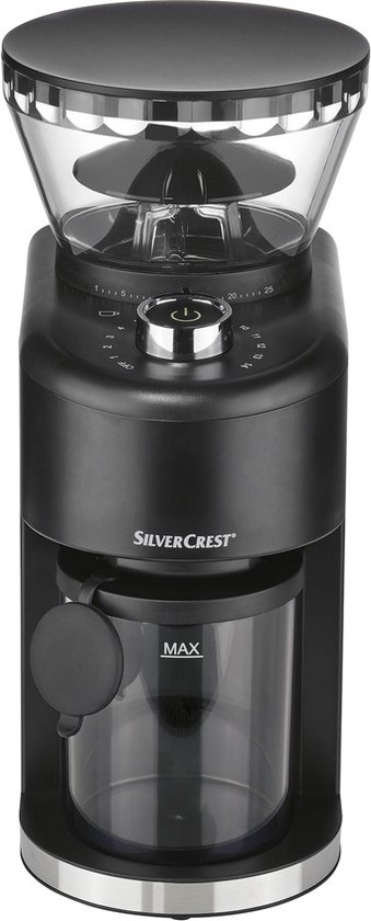 SILVERCREST® KITCHEN TOOLS Elektrische koffiemolen 200 W - Capaciteit: 250 g koffiebonen - Maalgraden: 25 - Inclusief koffiepoederlepel