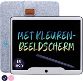 LCD Tekentablet Kinderen "Blauw" 15 inch Kleurenscherm - Kado - Cadeau - Jongens - Kinderen - Interactief Speelgoed Vanaf 3 Jaar - Tekenbord - Teken Tablet - Tekentablets - Kleuter - STEM Speelgoed Jongens - Kids Tablet - Ewriter - Speelgoed 6 Jaar