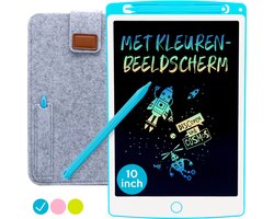 LCD Tekentablet Kinderen "Blauw" 10 inch - Speelgoed 4 jaar - Kinderspeelgoed 3 jaar - Cadeautjes - Cadeau - Kado - Educatief Speelgoed Jongens & Meisjes - Sinterklaas cadeau - Teken Ipad - Kinderspeelgoed 5 Jaar - 7 Jaar - 4 jaar - 8 jaar - Jongens