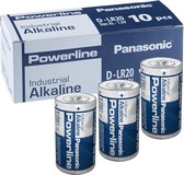 Panasonic Powerline D Alkaline Batterij 10 Stuks