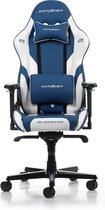 Bol.com (Het Origineel) Gladiator G001 Gamingstoel Kunstleer Blauw-Wit Tot 200 cm aanbieding