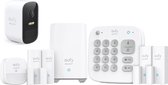Eufy Security - Kit d'alarme 8 pièces - Wit - Système de sécurité - Clavier - Capteur de mouvement - 4 capteurs fenêtre/porte - Caméra supplémentaire 2C