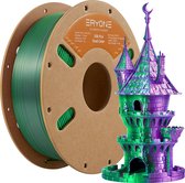 Eryone - Duo Silk - Purple + Green - PLA Filament - 1 Kg 1,75mm - Voor 3D-printer & 3D-pen