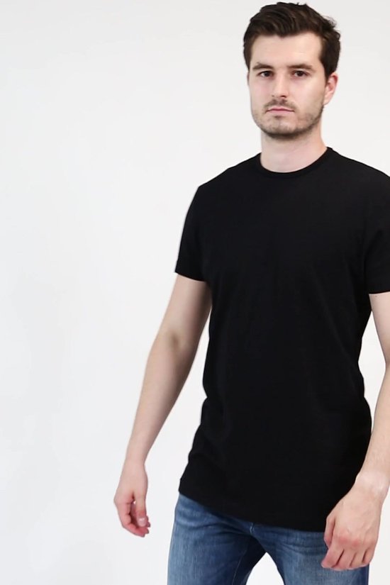 Suitable Ota T-shirt O-hals Zwart 2-Pack - Maat XXL - Heren - Basic T-shirt - Ondershirt