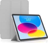 Mobigear Tablethoes geschikt voor Apple iPad 10 (2022) Hoes | Mobigear Tri-Fold Gel Bookcase - Grijs