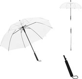 Bol.com vidaXL transparante POE paraplu - 100 cm diameter - lichtgewicht en stevig - Paraplu aanbieding
