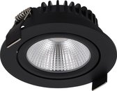 Ledmatters - Inbouwspot Zwart - Dimbaar - 7 watt - 970 Lumen - 3000 Kelvin - Wit licht - IP65 Badkamerverlichting