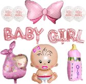 Set Ballon Welkom Baby Meisje - Fopspeen Baby Aluminium - Kraamtijd - Baby Shower Ballon Aluminium Ballon - Binnendecoratie