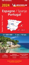 Nationale kaarten Michelin - Michelin Wegenkaart 734 Spanje & Portugal 2024