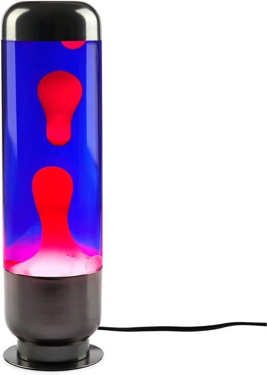 Lavalamp - Blauw & Rood - 35 cm - Lava Lamp - Lavalampen