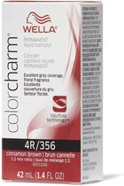 Wella Color Charm Permanent Liquid Haircolour - 4R - Cinnamon Brown - Haarverf - Haarkleuring - Kaneelbruin - Middenbruin