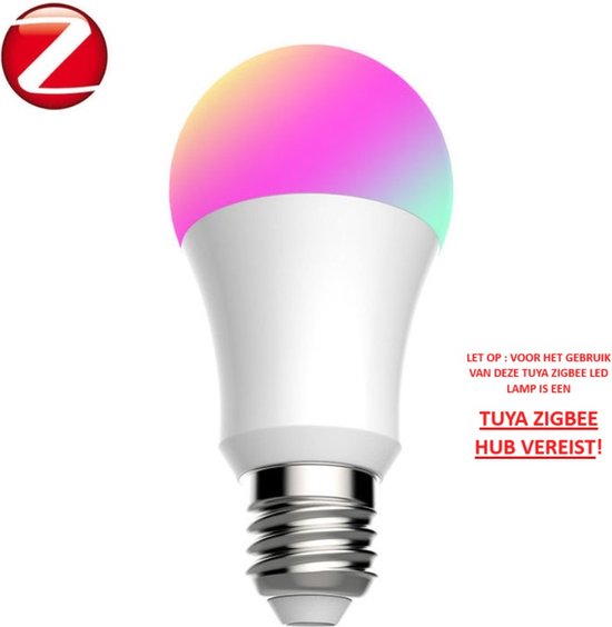 Tuya - slimme zigbee kleuren led lamp - E27 - zigbee