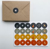 100 enveloppes Kraft C6 - 11,4 x 16,2 cm - Enveloppes recyclées - Enveloppes Eco