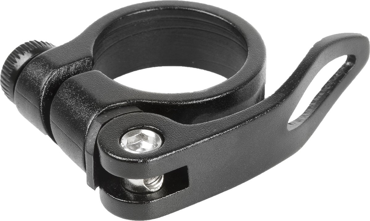 M-wave Zadelpenklem Met Snelspanner 31,8 Mm Aluminium Zwart