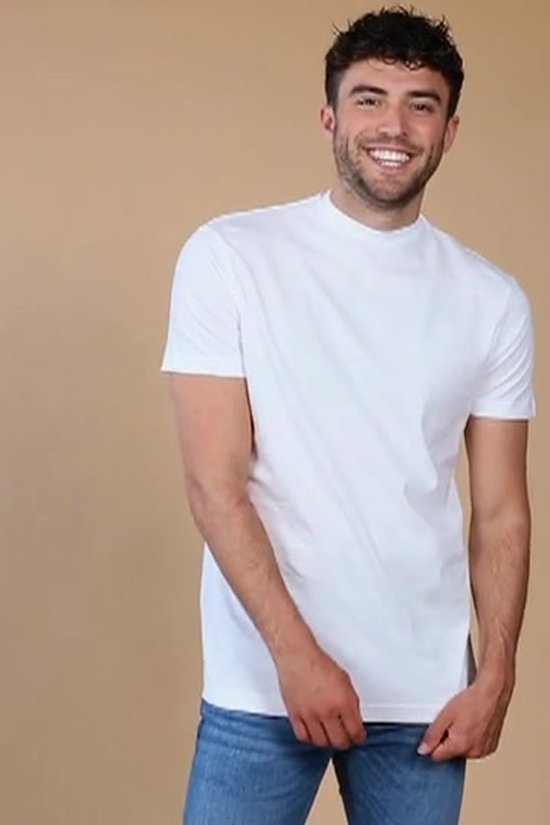 Adapté - T-Shirt Obra 2-Pack Wit - XL - Coupe régulière