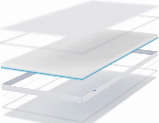 Soulsnooze® - Topper DuoComfort Premium Matras cm - Surmatelas - Design Adaptable - Maille Air 3D - Traagsc