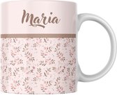 Beker met naam, mok personaliseren, thee / koffie tas als cadeau voor vriendin, dochter, moeder, zus, collega, vader, verjaardag, werk, kantoor