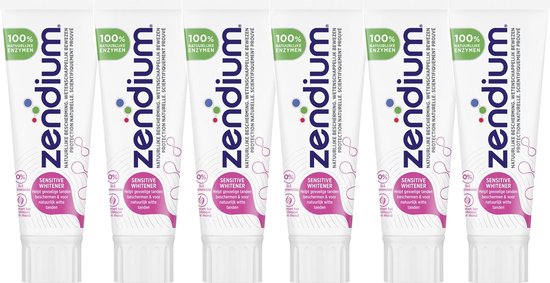 Dentifrice blanchissant Zendium Sensitive - 6 x 75 ml