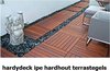 Hardydeck© - Ipe hardhout terrastegel 60 x 60cm - prijs incl levering