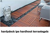 Hardydeck© - 20 pièces Dalle de terrasse en bois dur Ipé 60 x 60cm - prix livraison comprise