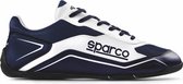 Sparco S-pole sneakers Blauw-Wit - maat 42
