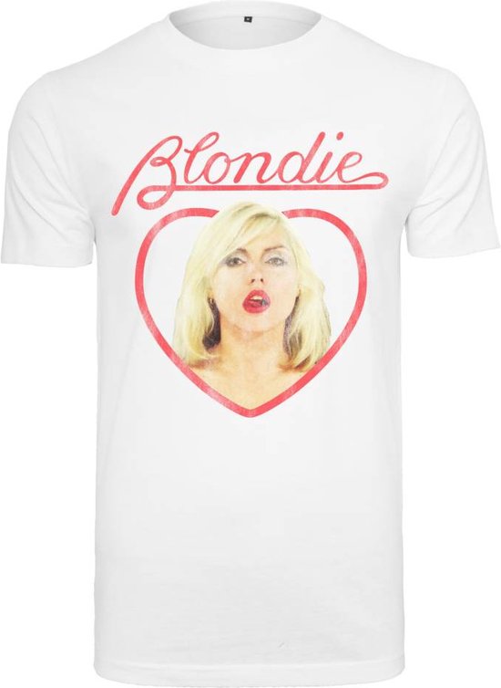 Merchcode Blondie - Heart of Glass Heren T-shirt - 4XL - Wit