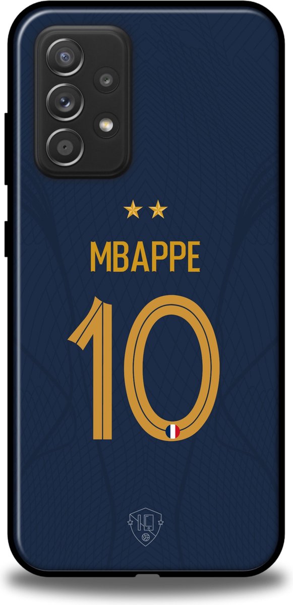 Mbappé Frankrijk hoesje Samsung Galaxy A52 backcover TPU blauw