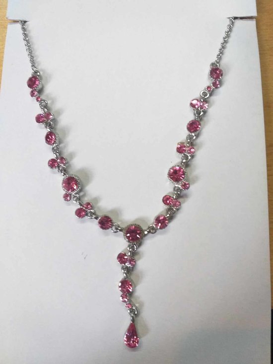 Gemstone ketting - Warm Roze