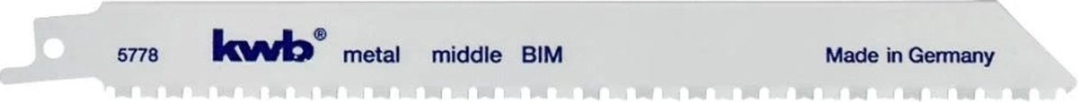 KWB reciprozaagblad Easy cut 200 mm Bi-metaal 577830 2 stuks
