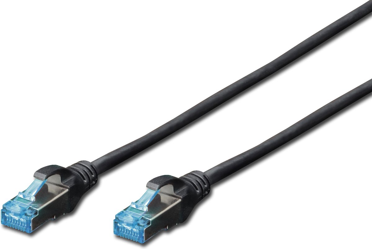 Digitus 2m Cat5e SF/UTP netwerkkabel SF/UTP (S-FTP) Zwart