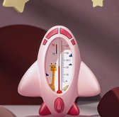 Baby Bad Thermometer Vliegtuig Roze, Veilige Temperatuur Sensor Voor baby, Vliegtuigen Thermometer Voor Baby Bad, Drijvende Bad Thermometer