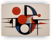 Vormen abstract poster - Bauhaus poster - Poster abstract - Vintage poster - Posters woonkamer - Muurdecoratie - 120 x 80 cm