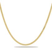 Juwelier Zwartevalk - 14 karaat gouden gourmet ketting gourm-2.0/45cm