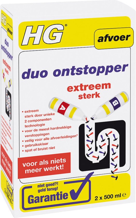 HG duo ontstopper 1L