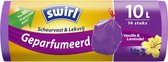 Swirl Pedaalemmerzakken Geparfumeerd Vanille & Lavendel met Trekband 10 liter 14 stuks