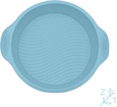 ZijTak - Ronde bakvorm - bakblik - bakken - cake - taart - gebak vorm - taartvorm - silicone - blauw