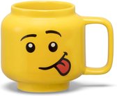 LEGO - Keramische Mok Hoofd Silly 255 ml - Aardewerk - Geel