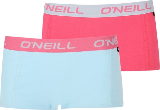O'Neill lot de 2 boxers femme - bleu rose - L