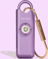 She Birdie - Metallic Purple - Persoonlijke veiligheidsalarm - Veiligheid voor vrouwen - Zelfverdedigingstool - Geluidsalarmsysteem - 130 dB alarm - Draagbaar veiligheidsalarm - Zelfverdediging sleutelhanger
