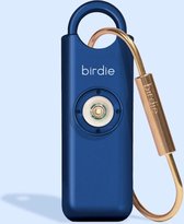 She Birdie - Metallic Indigo - Persoonlijke veiligheidsalarm - Veiligheid voor vrouwen - Zelfverdedigingstool - Geluidsalarmsysteem - 130 dB alarm - Draagbaar veiligheidsalarm - Zelfverdediging sleutelhanger
