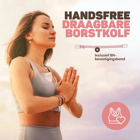 Vulpes Goods® BabyCare - Handsfree Borstkolf - Elektrische Draadloze Borstkolf – Dubbele Elektrische Kolf - Draagbaar - 2 Stuks - Incl. 60 Moedermelkbewaarzakjes, Borstvoeding informatie, Reistas & Borstschildverkleiners