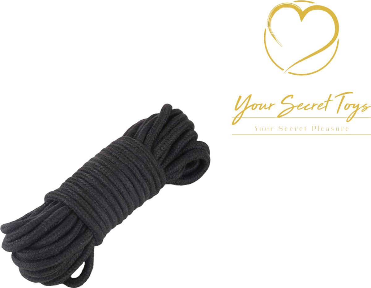 Goedkoopste Bondage touw 10 meter - Bondage touw - Bondage - BDSM – Zwart - 10meter - Erotiek - Rollenspel – Touw - Seksspeeltjes