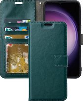 Portemonnee Book Case Hoesje Geschikt voor: Samsung Galaxy S23 - Groen